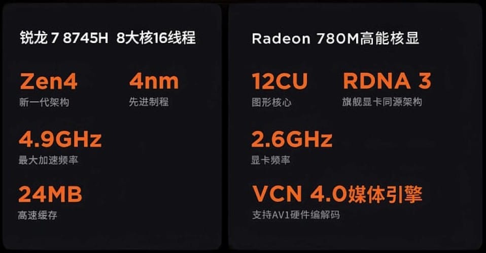 Ноутбук с AMD Ryzen 7 8745H появился в китайской рознице