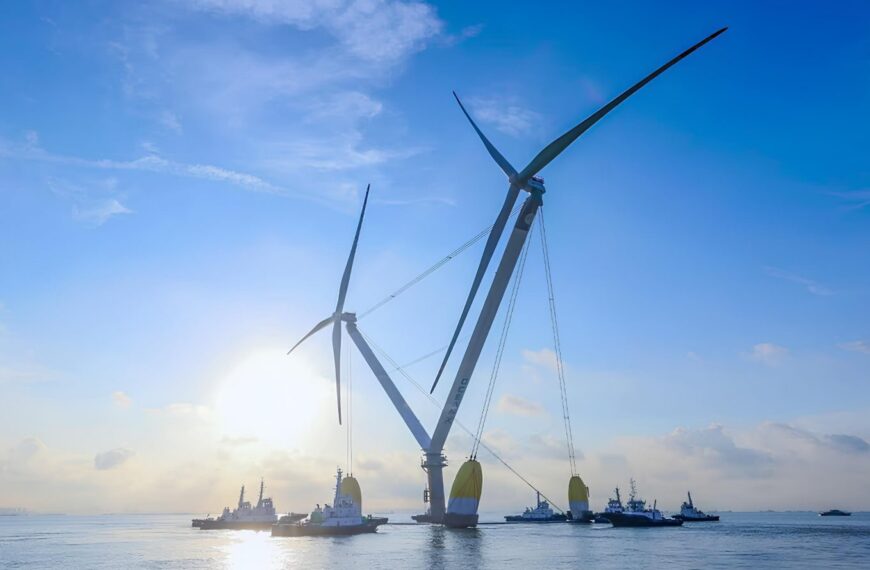 В Китае гигантская двухроторная ветровая&hellip;