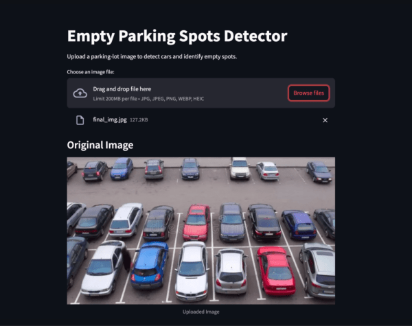 Создание системы обнаружения парковки на основе камеры с использованием VisionAgent 2 0f869bc0e2dd1d3b26f0ec89e07861c0