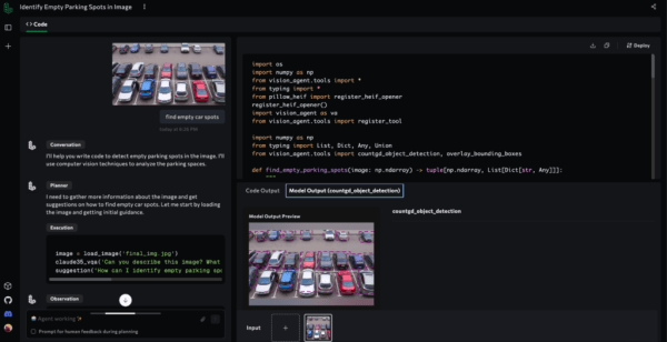 Создание системы обнаружения парковки на основе камеры с использованием VisionAgent 3 67e296de0874ee2ad8d63fff605275c5