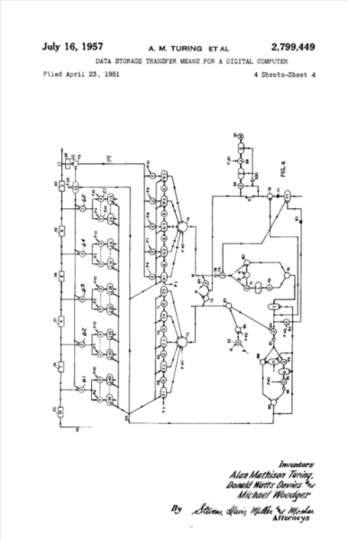 Схема из патента Тьюринга Схема из патента Тьюринга