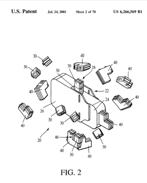 Схема из патента патент США №6266569 Схема из патента патент США №6266569