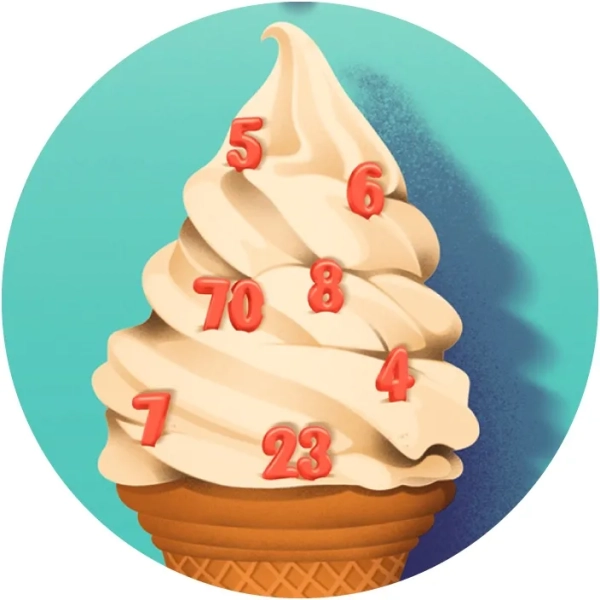 Изображение может содержать Кремовый десерт Еда Мороженое Мягкое мороженое Торт на день рождения и торт