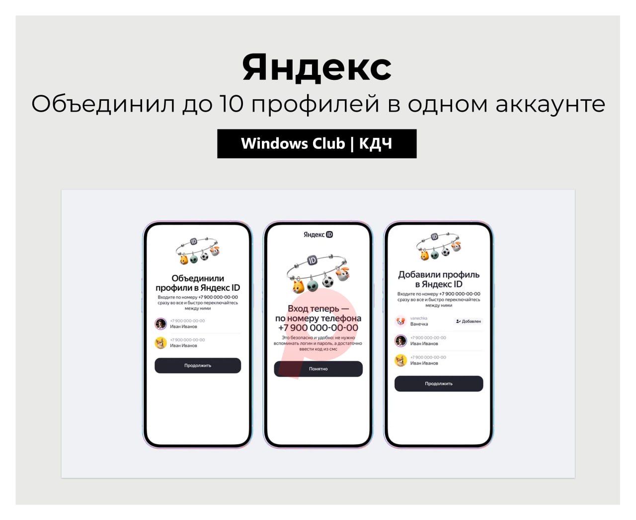 Яндекс объединил до 10 профилей в одном аккаунте Теперь пользователи... 1 file 86