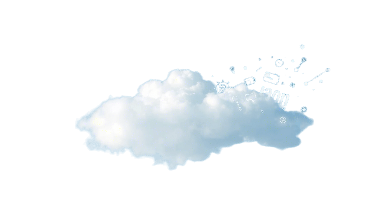 Облако с плывущими идеями