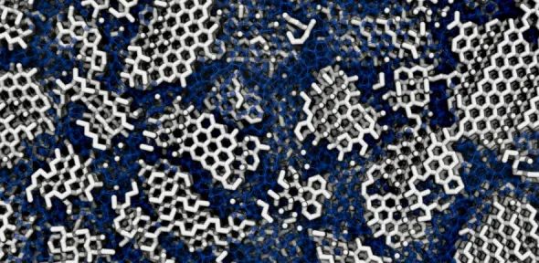 Структура льда в космосе — это не порядок и не хаос, это и то, и другое 3 Компьютерное моделирование аморфного льда, образующегося в космосе