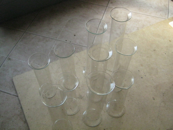 Фото 2.6. Набор развёрнутых заготовок для гребешковых ножек самодельных ламп