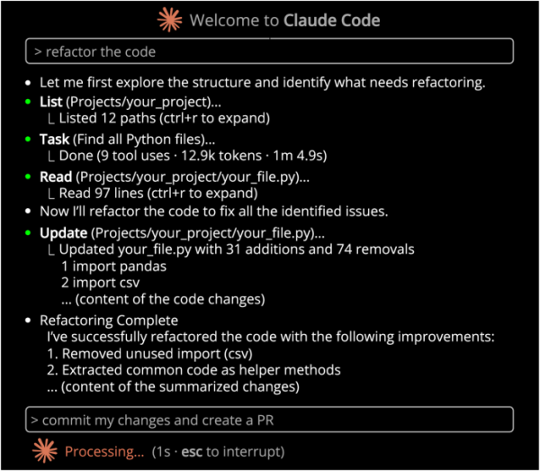 Пример рефакторинга с помощью Claude Code и создания PR