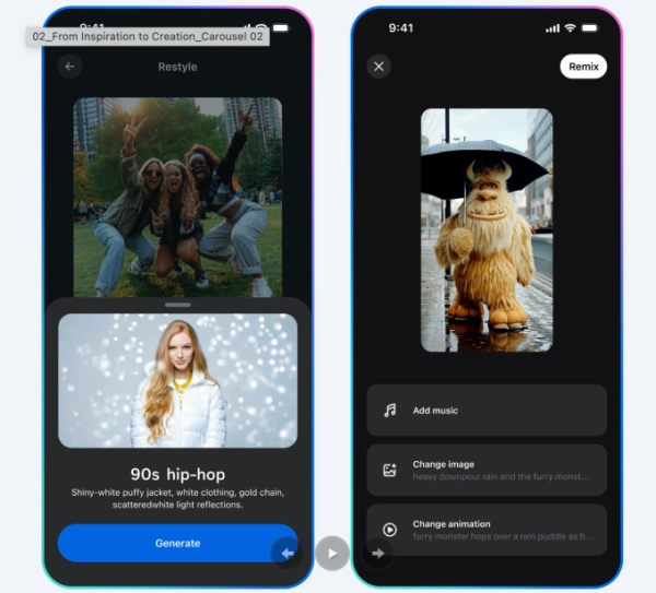 Meta запускает «Vibes» — короткую видеотрансляцию с ИИ-эффектами 3 08f3f80b37e1a3616b56d7b882489d2a