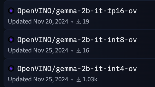 Квантованные версии gemma Квантованные версии gemma