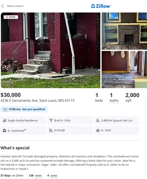 Спекулянты на рынке недвижимости устремляются скупать дома, пострадавшие от стихийных бедствий 6 Спекулянты на рынке недвижимости устремляются скупать дома, пострадавшие от стихийного бедствия