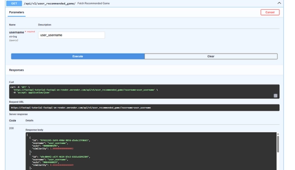 Создание системы рекомендаций видеоигр с помощью FastAPI, PostgreSQL и Render: Часть 2 18 25d5158032f7bda0f28be6cb59d2a6d3