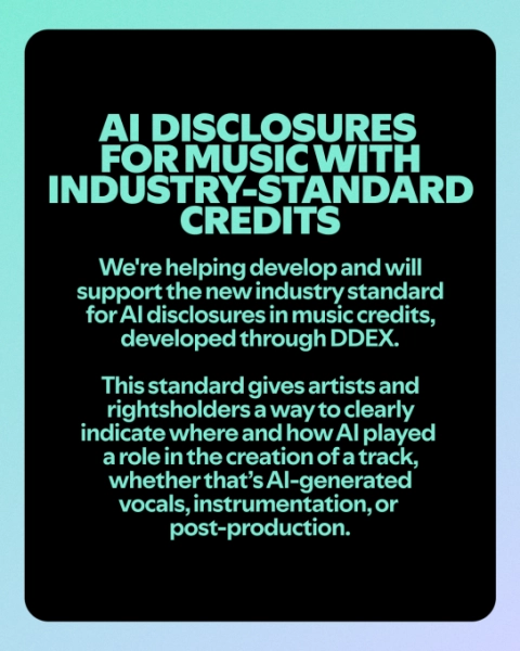 Spotify будет маркировать музыку с использованием ИИ, фильтровать спам и многое другое в рамках изменения политики в отношении ИИ 2 2cb7395ccf7efb0cca18ba032ff3dd2a