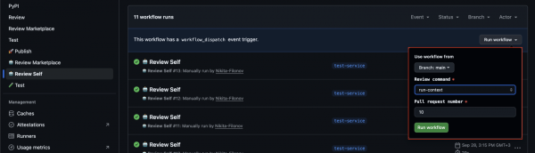 GitHub Manual Review