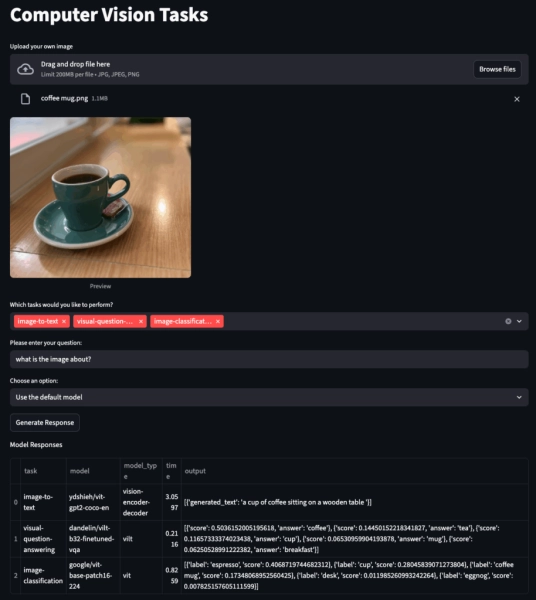Веб-приложение Streamlit для задач компьютерного зрения