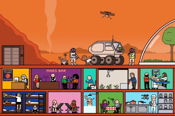 Новая жизнь на Марсе? Ожидайте токсичную пыль, плохую вибрацию и насекомых на обед.