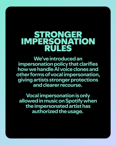 Spotify будет маркировать музыку с использованием ИИ, фильтровать спам и многое другое в рамках изменения политики в отношении ИИ 4 91d0fe9871b6deb254e13e902c866d60