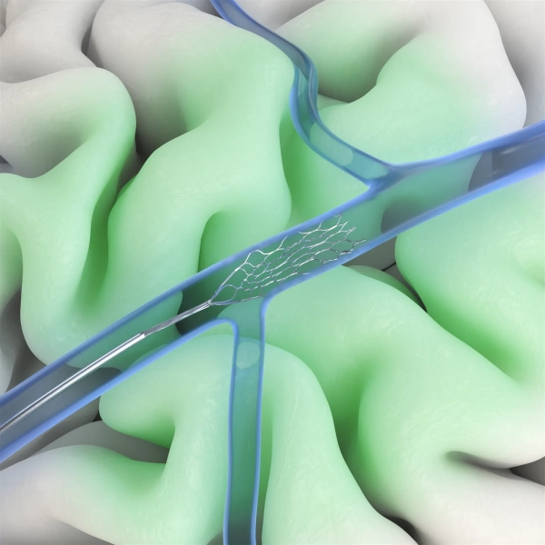 Есть Neuralink, а есть компания, читающая мысли, которая может его превзойти 5 Устройство Stentrode компании Synchron вводится через яремную вену в мозг.