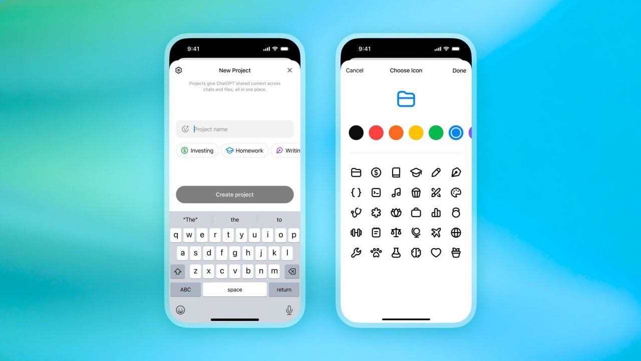 В ChatGPT завезли «Проекты» для всех пользователей. Теперь даже бесплатные... 1 file 505