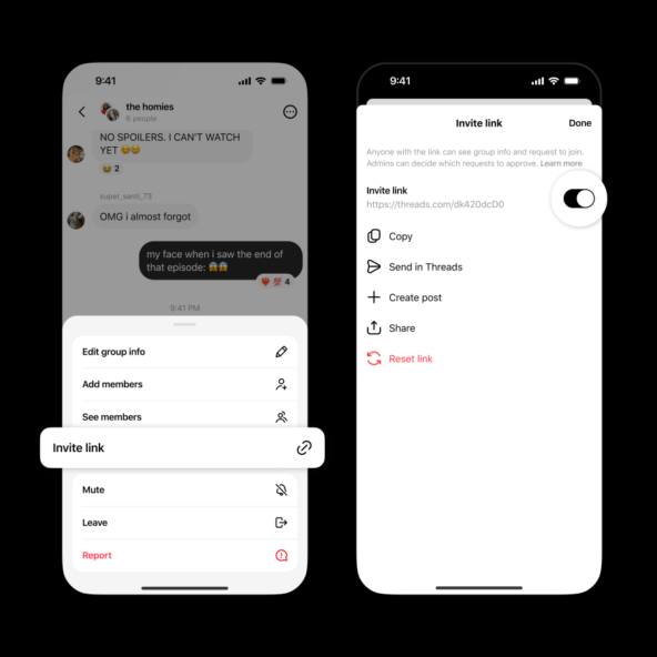 В Threads* запустили групповые чаты — в них можно добавить до 50 человек 2 В Threads* запустили групповые чаты — в них можно добавить до 50 человек