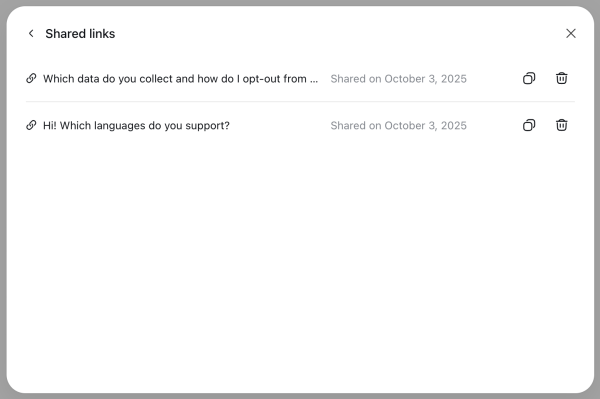 Управляем "расшаренными" чатами DeepSeek в веб-версии