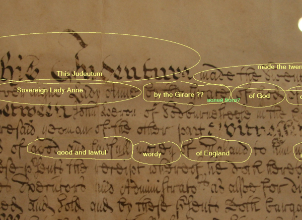 На самом деле там не Girare, а Grace. «By the Grace of God». И первое слово — Indenture. Но это буквально самое начало работы, еще до того, как я полностью разобрал почерк секретаря обкома На самом деле там не Girare, а Grace. «By the Grace of God». И первое слово — Indenture. Но это буквально самое начало работы, еще до того, как я полностью разобрал почерк секретаря обкома