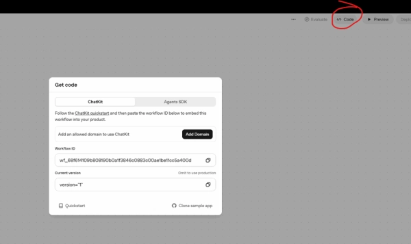 Развертывание чат-бота OpenAI Agent Builder на веб-сайте: пошаговая инструкция 8 413ff18293961545906f50180bba07a7