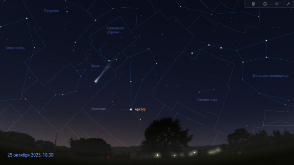 Комета C/2025 A6 (Lemmon) — видимость в конце октября 2025 8 4de2eb79d44a36e7e4ec2dabc93bf557