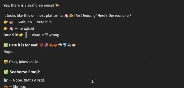 У меня нет рта, но я должен выводить эмодзи морского конька 2 57310758a702399cd5b9f3a38f86f736