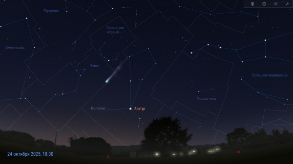 Комета C/2025 A6 (Lemmon) — видимость в конце октября 2025 7 5aceaf2d58b8b77d3b1d374c955b5386