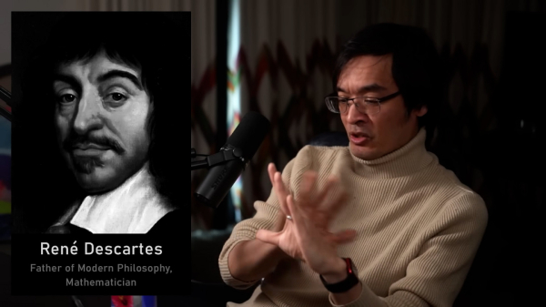 Теренс Тао показывает фокус с исчезновением руки, поясняя за связь с философии восприятия реальности с математикой