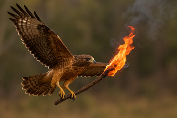 Австралийские хищники используют огонь как орудие&hellip;