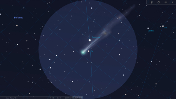 Комета C/2025 A6 (Lemmon) — видимость в конце октября 2025 5 7208f2416cbf49df5f5d26efe10764e4