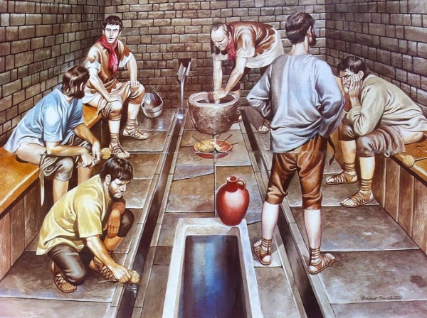 Общественный туалет и общественные же губки для подтирания задницы Общественный туалет и общественные же губки для подтирания задницы