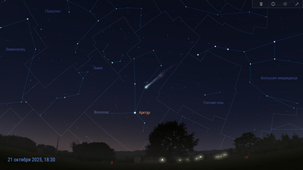 Комета C/2025 A6 (Lemmon) — видимость в конце октября 2025 3 7f9f573f92132bf1e190eaf09cde9b86