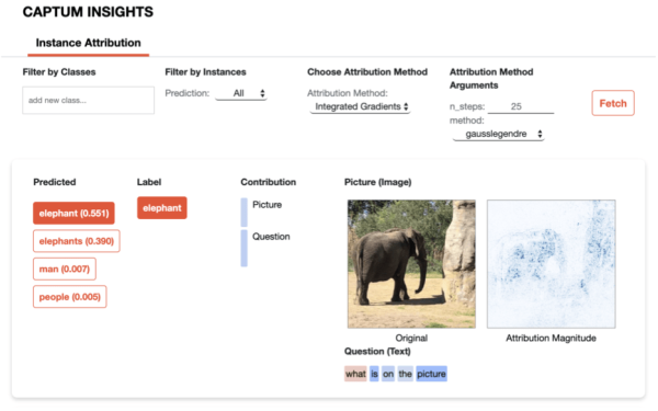 Интерфейс Captum. Источник изображения Интерфейс Captum. Источник изображения