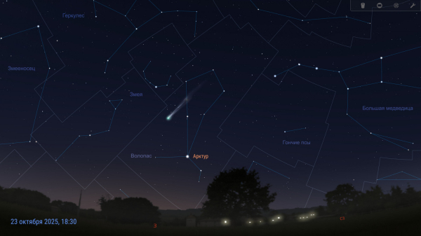 Комета C/2025 A6 (Lemmon) — видимость в конце октября 2025 6 8c92cfeee8aad9605d2c269675843a0f