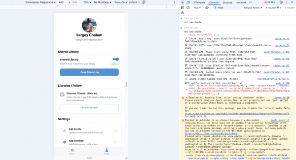 В Console и Network придется сидеть постоянно