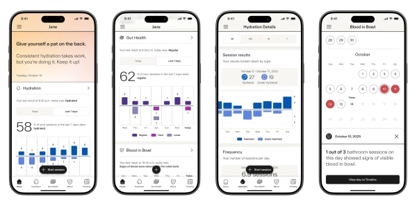 Скриншоты мобильного приложения Kohler Health.