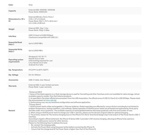 ADATA объединила SSD и повербанк в устройство SR800, предназначенное для смартфонов