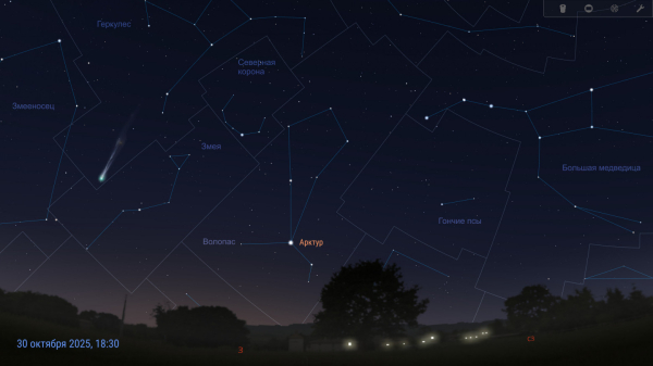Комета C/2025 A6 (Lemmon) — видимость в конце октября 2025 13 c23260a8ea3bf2157109c61bce36f257