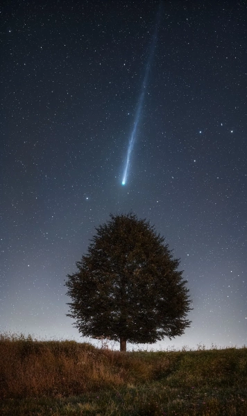 Как увидеть комету Лемон в октябре 2 Комета Леммона, сфотографированная в Словении в начале октября.