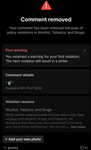 ТикТок удалил комментарий с эмодзи&hellip;