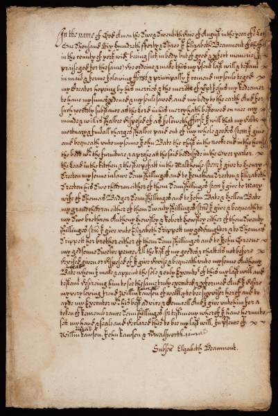 Завещание некой Elizabeth Baumont Завещание некой Elizabeth Baumont