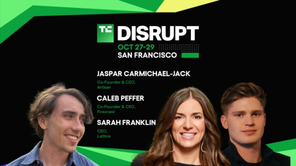 TechCrunch Disrupt 2025 Калеб Пеффер, Джаспар Кармайкл-Джек, Сара Франклин