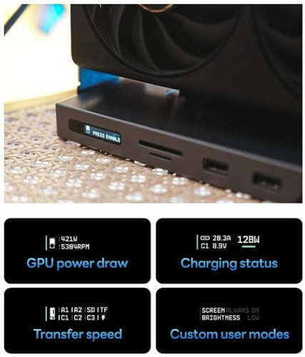 Док-станция Humbrid 3 полагается на Thunderbolt 5 и оснащается беспроводной зарядкой