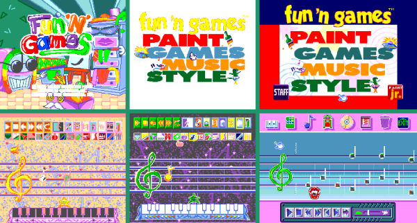 Заставка и музыкальный режим Fun 'N Games в версиях для Сеги, Super Nintendo и 3DO