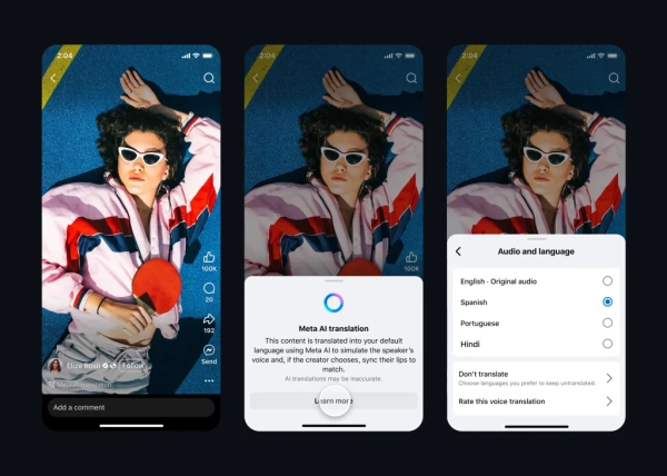 Meta добавляет поддержку хинди и португальского языка для функции перевода с помощью ИИ для Reels 3 f39d8129f0241b82a877c1b7867a90c6.jpg