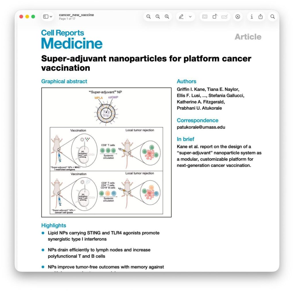 Новая вакцина от рака на наночастицах Она показала впечатляющие результаты:... 1 file_779.jpg