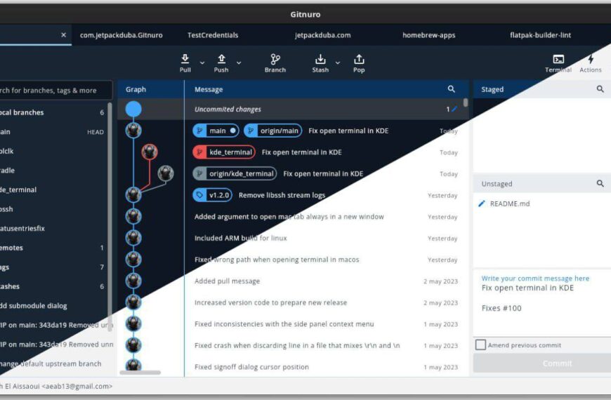 Gitnuro — бесплатный мультиплатформенный Git-клиент&hellip;
